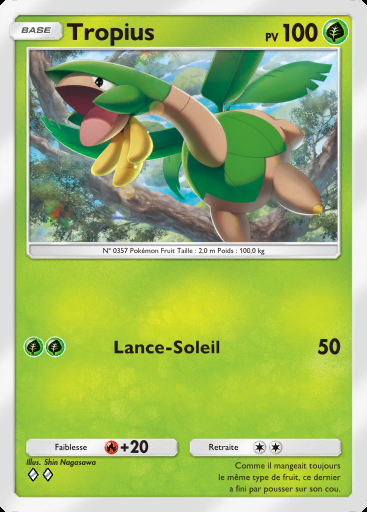 Tropius #005 · Jours Heureux (B3b)