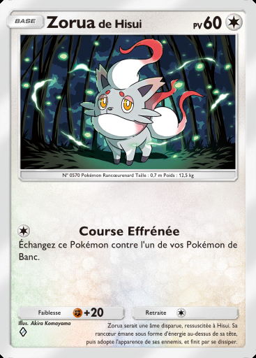 Zorua de Hisui #059 · Jours Heureux (B3b)