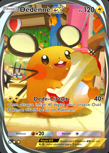 Dedenne-ex #090 · Jours Heureux (B3b)