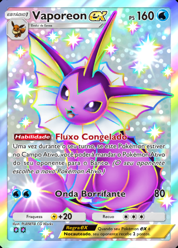 Vaporeon ex #102 · Encantos Cotidianos (B3b)