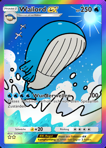 Wailord-ex #197 · Herrscher der Lüfte (B4)