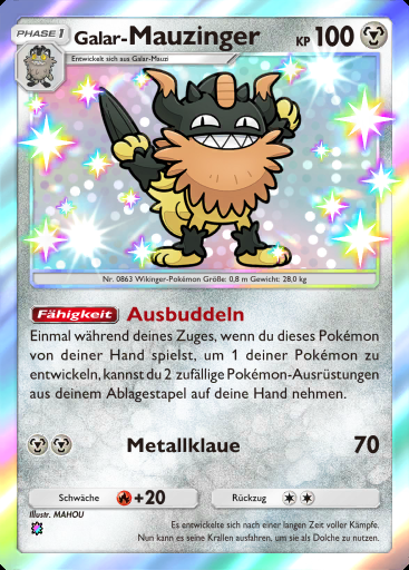 Galar- Mauzinger #219 · Herrscher der Lüfte (B4)