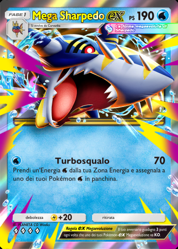Mega Sharpedo-ex #035 · Sovrano dei Cieli (B4)