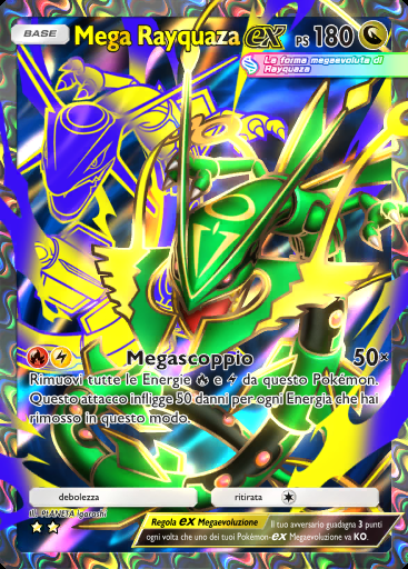 Mega Rayquaza-ex #188 · Sovrano dei Cieli (B4)