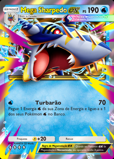 Mega Sharpedo ex #035 · Mestre dos Céus (B4)