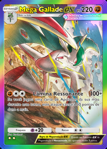 Mega Gallade ex #198 · Mestre dos Céus (B4)
