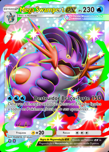 Mega Swampert ex #226 · Mestre dos Céus (B4)