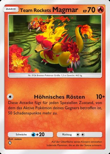 Team Rockets Magmar #006 · Team Rockets Pläne (B4a)