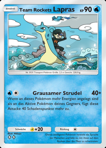 Team Rockets Lapras #013 · Team Rockets Pläne (B4a)
