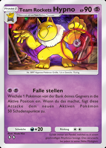 Team Rockets Hypno #028 · Team Rockets Pläne (B4a)
