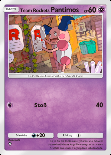 Team Rockets Pantimos #029 · Team Rockets Pläne (B4a)