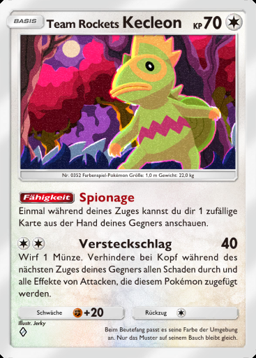 Team Rockets Kecleon #062 · Team Rockets Pläne (B4a)