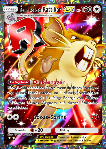 Team Rockets Rattikarl-ex #084 · Team Rockets Pläne (B4a)