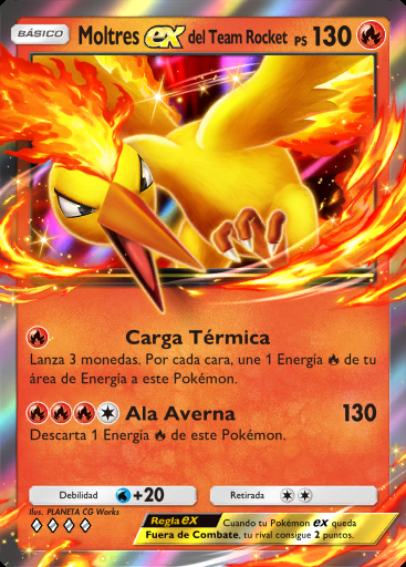 Moltres ex del Team Rocket