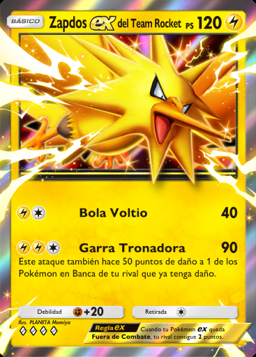 Zapdos ex del Team Rocket