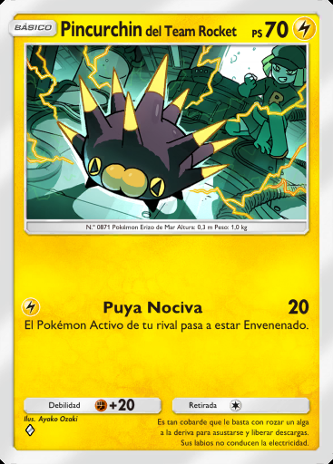 Pincurchin del Team Rocket