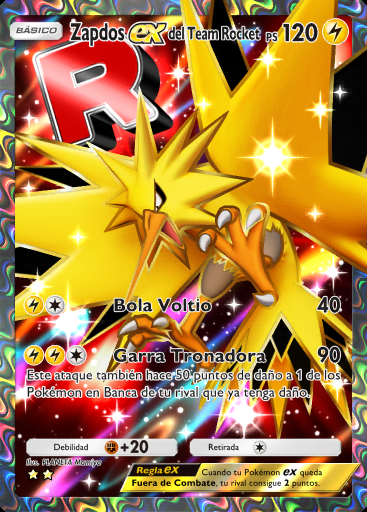 Zapdos ex del Team Rocket