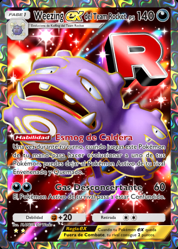 Weezing ex del Team Rocket