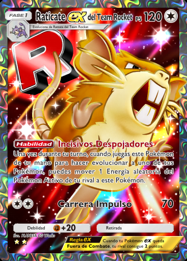 Raticate ex del Team Rocket