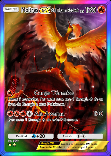 Moltres ex del Team Rocket