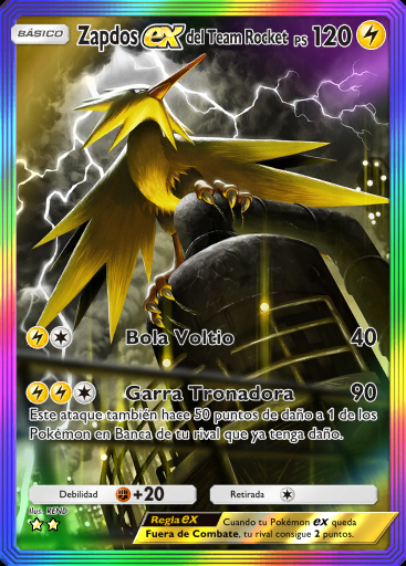 Zapdos ex del Team Rocket