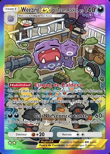 Weezing ex del Team Rocket