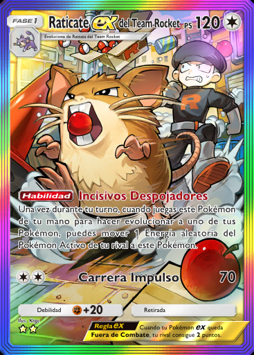Raticate ex del Team Rocket