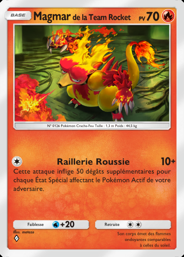 Magmar de la Team Rocket #006 · L'Ambition de la Team Rocket (B4a)