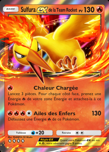 Sulfura-ex de la Team Rocket #007 · L'Ambition de la Team Rocket (B4a)