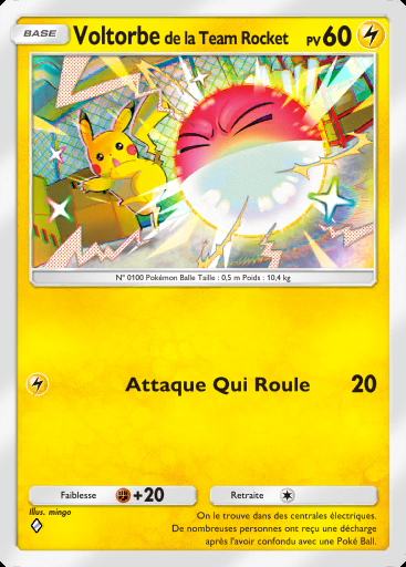 Voltorbe de la Team Rocket #019 · L'Ambition de la Team Rocket (B4a)