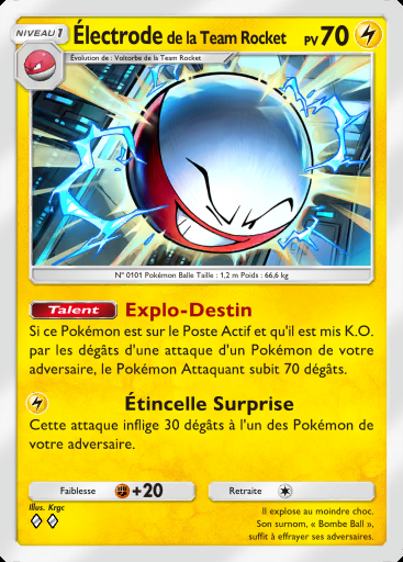 Électrode de la Team Rocket #020 · L'Ambition de la Team Rocket (B4a)