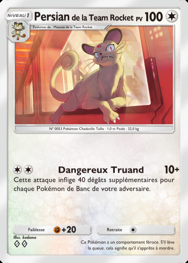 Persian de la Team Rocket #061 · L'Ambition de la Team Rocket (B4a)