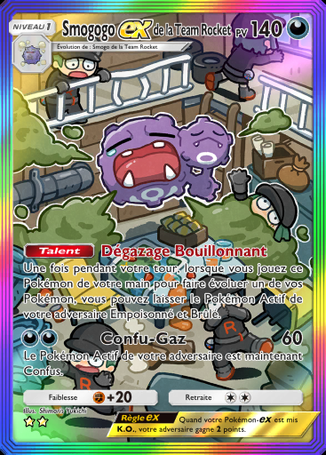 Smogogo-ex de la Team Rocket #092 · L'Ambition de la Team Rocket (B4a)