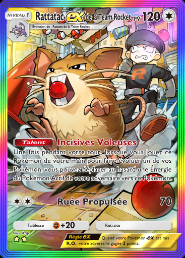 Rattatac-ex de la Team Rocket #093 · L'Ambition de la Team Rocket (B4a)
