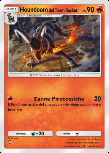 Houndoom del Team Rocket #009 · I Loschi Piani del Team Rocket (B4a)