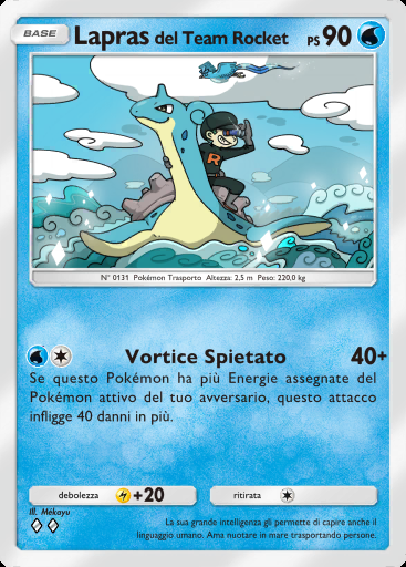 Lapras del Team Rocket #013 · I Loschi Piani del Team Rocket (B4a)