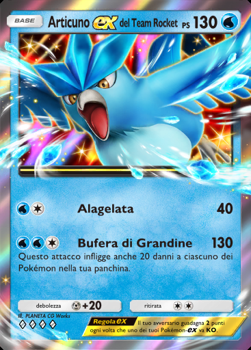 Articuno-ex del Team Rocket #014 · I Loschi Piani del Team Rocket (B4a)