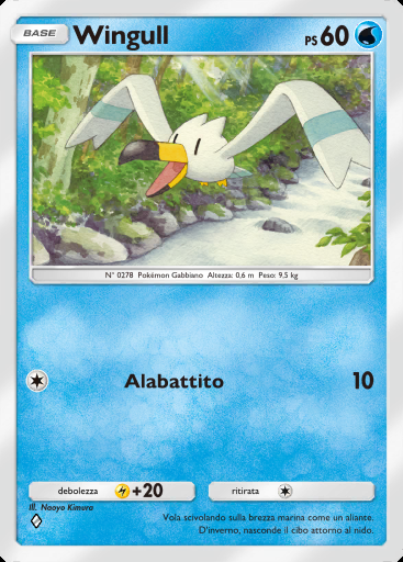 Wingull #015 · I Loschi Piani del Team Rocket (B4a)