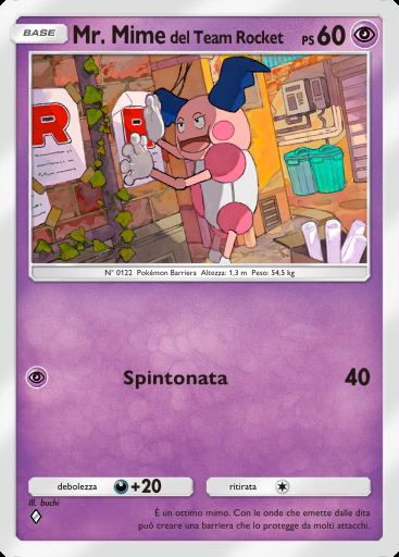 Mr. Mime del Team Rocket #029 · I Loschi Piani del Team Rocket (B4a)