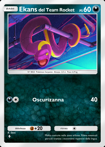 Ekans del Team Rocket #038 · I Loschi Piani del Team Rocket (B4a)
