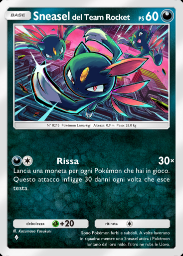 Sneasel del Team Rocket #044 · I Loschi Piani del Team Rocket (B4a)
