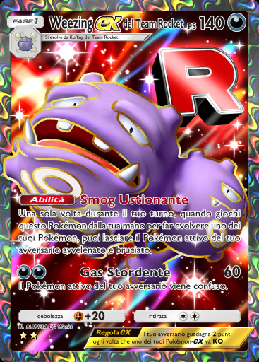 Weezing-ex del Team Rocket #083 · I Loschi Piani del Team Rocket (B4a)