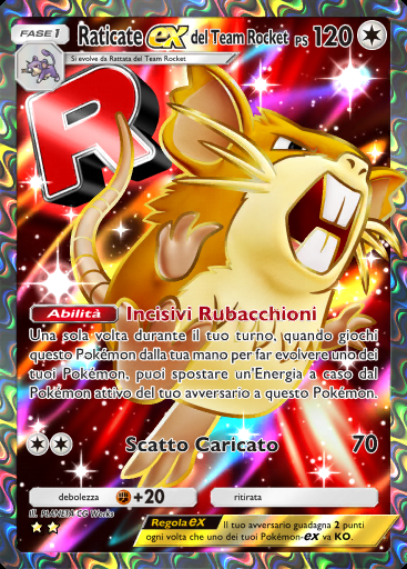 Raticate-ex del Team Rocket #084 · I Loschi Piani del Team Rocket (B4a)