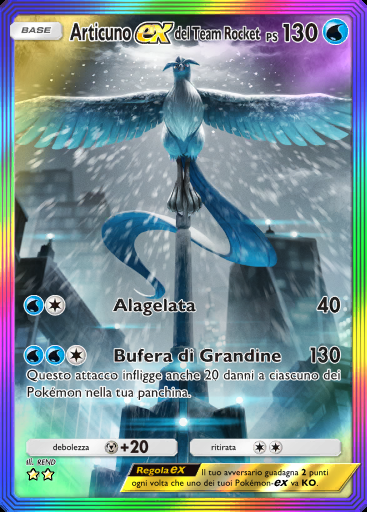 Articuno-ex del Team Rocket #089 · I Loschi Piani del Team Rocket (B4a)