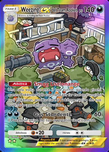 Weezing-ex del Team Rocket #092 · I Loschi Piani del Team Rocket (B4a)