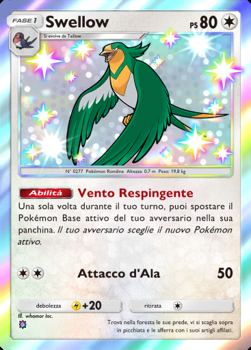 Swellow #104 · I Loschi Piani del Team Rocket (B4a)