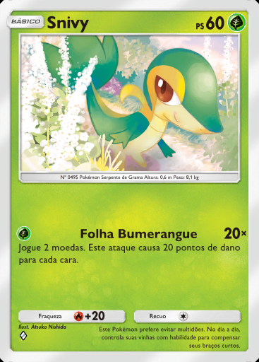 Snivy #003 · Ambições da Equipe Rocket (B4a)