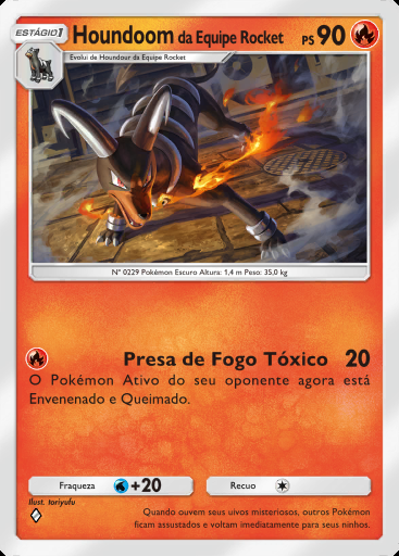 Houndoom da Equipe Rocket #009 · Ambições da Equipe Rocket (B4a)
