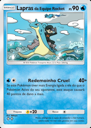 Lapras da Equipe Rocket #013 · Ambições da Equipe Rocket (B4a)