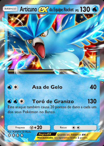 Articuno ex da Equipe Rocket #014 · Ambições da Equipe Rocket (B4a)